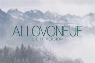 Allovoneue Light Typeface for Makers