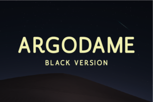 Argodame Black Typeface for Editorial Design