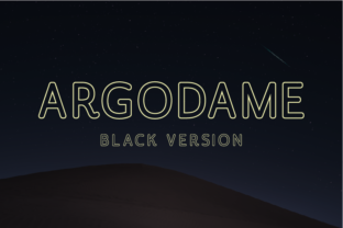 Argodame Outline Black: Elegant Sans Serif for Web Design