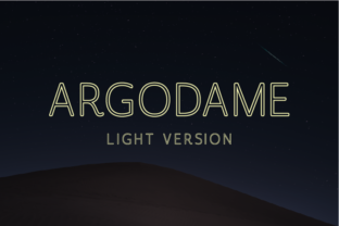 Argodame Outline Light Typeface Review