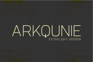 Arkqunie Extra Light: A Refined Typeface for Editorial Design