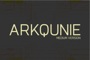 Arkqunie Medium: A Geometric Typeface for Modern Editorial Design