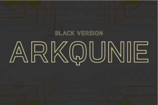 Arkqunie Outline Black: A Geometric Typeface for Modern Editorial Design
