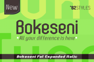 Bokeseni Expanded Fat Italic Typeface for Editorial Design
