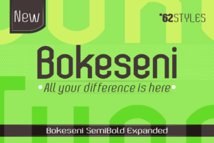 Bokeseni SemiBold Expanded Typeface Review