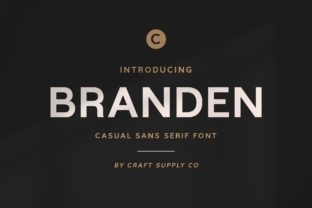 Branden Typeface for Clean Editorial Design