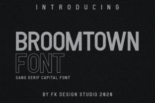 Broomtown Typeface for Modern Editorial Design