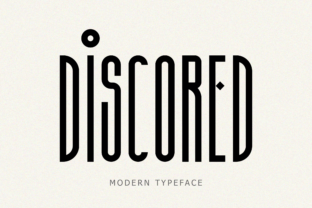 Discored Typeface for Modern Editorial Design