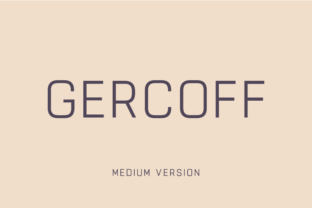 Gercoff Medium: A Vintage Typeface for Modern Brands