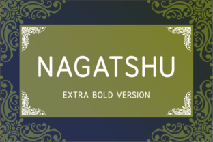 Nagatshu Extra Bold Typeface for Crafters