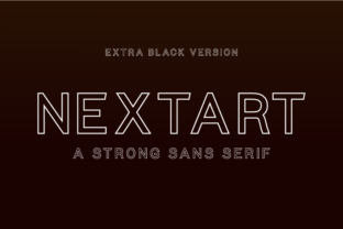 Nextart Outline Extra Black: A Bold Sans Serif Review
