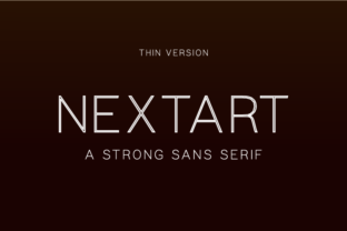 Nextart Outline Thin: A Modern Typeface for Elegant Branding
