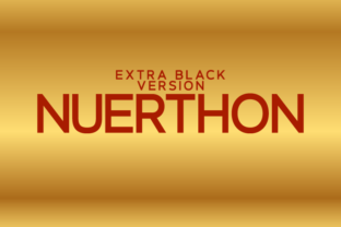 Nuerthon Extra Black Typeface for Bold Editorial Design