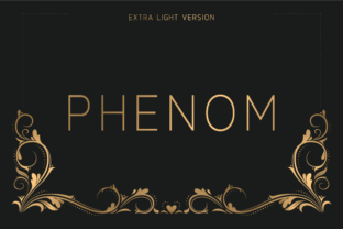 Phenom Extra Light Typeface for Modern Branding