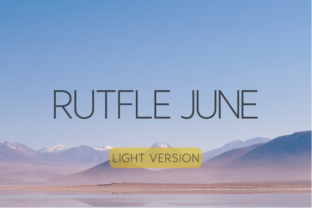 Rutfle June Light Typeface for Modern Branding