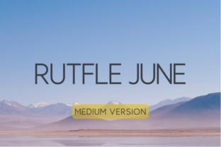 Rutfle June Medium: A Modern Typeface for Branding