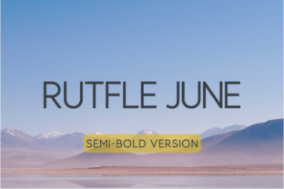 Rutfle June Semi-Bold Typeface for Editorial Design