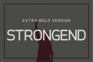 Strongend Extra Bold Typeface for Modern Branding