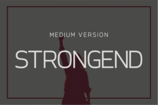 Strongend Medium: The Elegant Typeface for Modern Brands