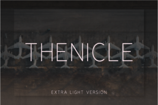Thenicle Extra Light: Elegant Sans Serif Typography