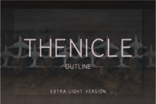 Thenicle Outline Extra Light: A Modern Sans Serif Review
